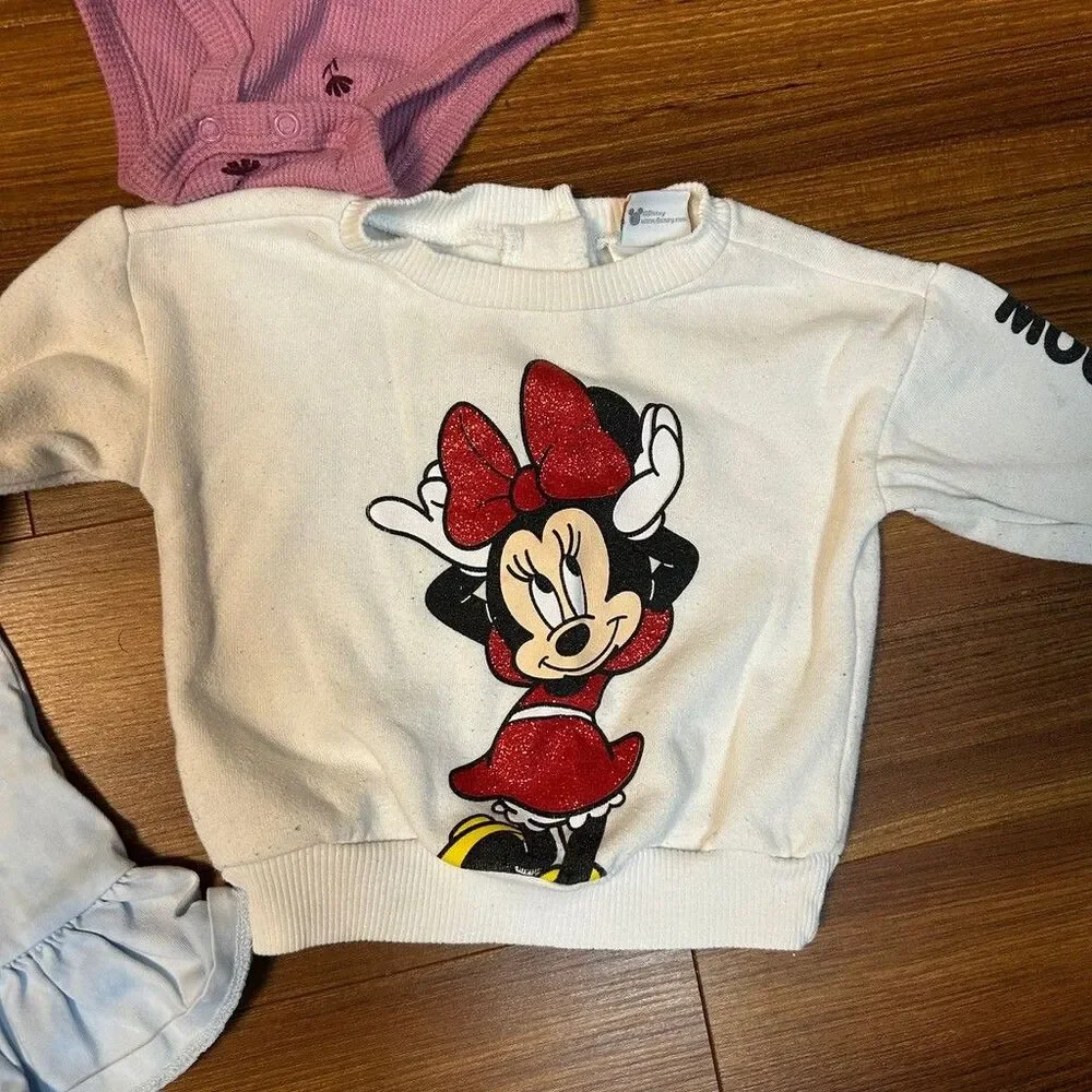 Baby Girls Clothing Lot 9M Ralph Lauren Polo Bear Dress Minnie Mouse Carter